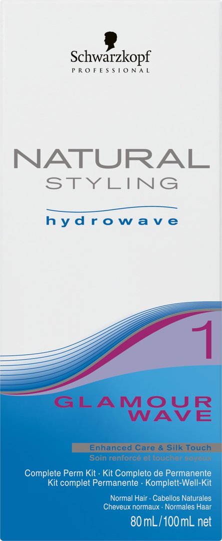 Natural Styling Hydrowave Glamour Wave 1 Perm Kit Lotion +  Neutraliser